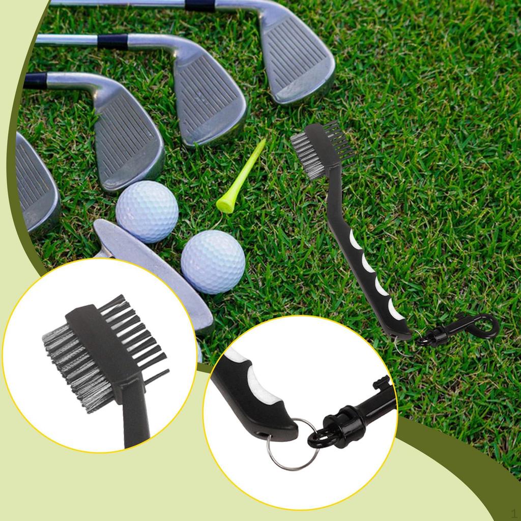 Golf Club Brush Cleaning Tool Comfortable Grip Putting Golfing Equipment Easily Attached To Bag