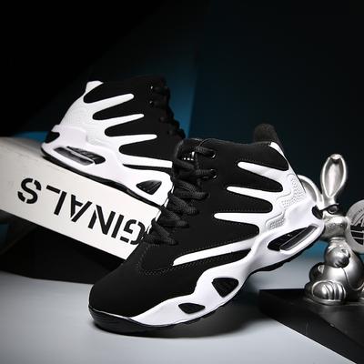 Air Cushion Basketball Shoes Spring New Basketball Shoes Shock-absorbing High-top Sports Shoes Running