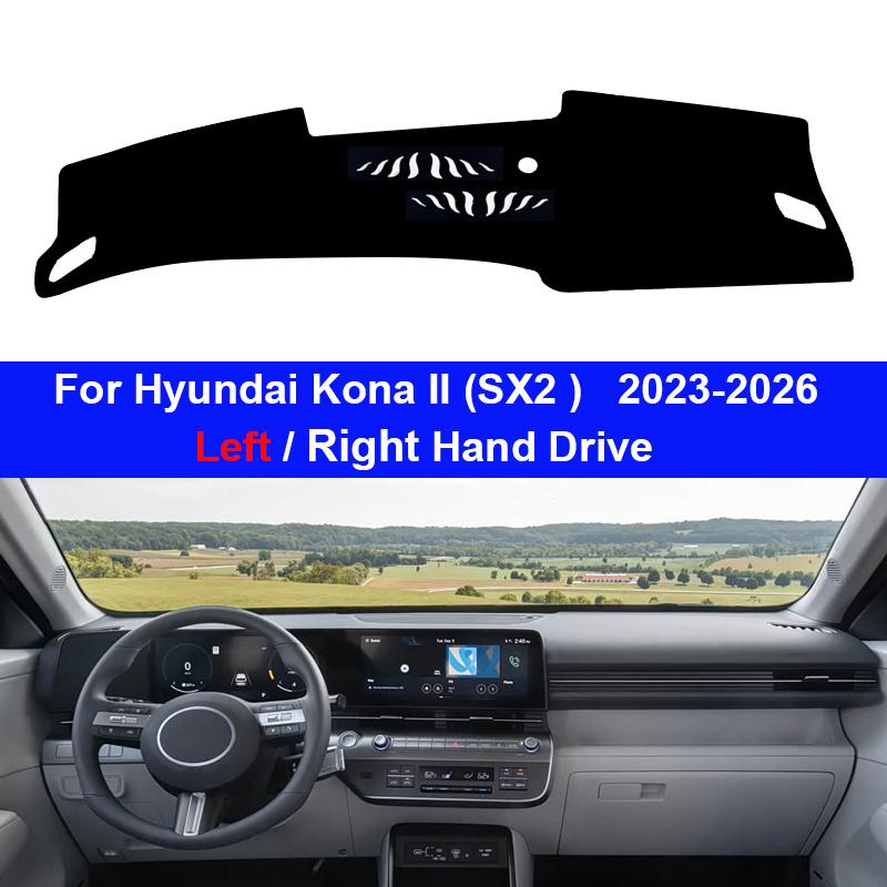 For Hyundai Kona SX2 2026 2026 2026 2026 Dashboard Cover Car Dash Board Anti-UV Sun Shades Non-slip Cushion Parts Accessories