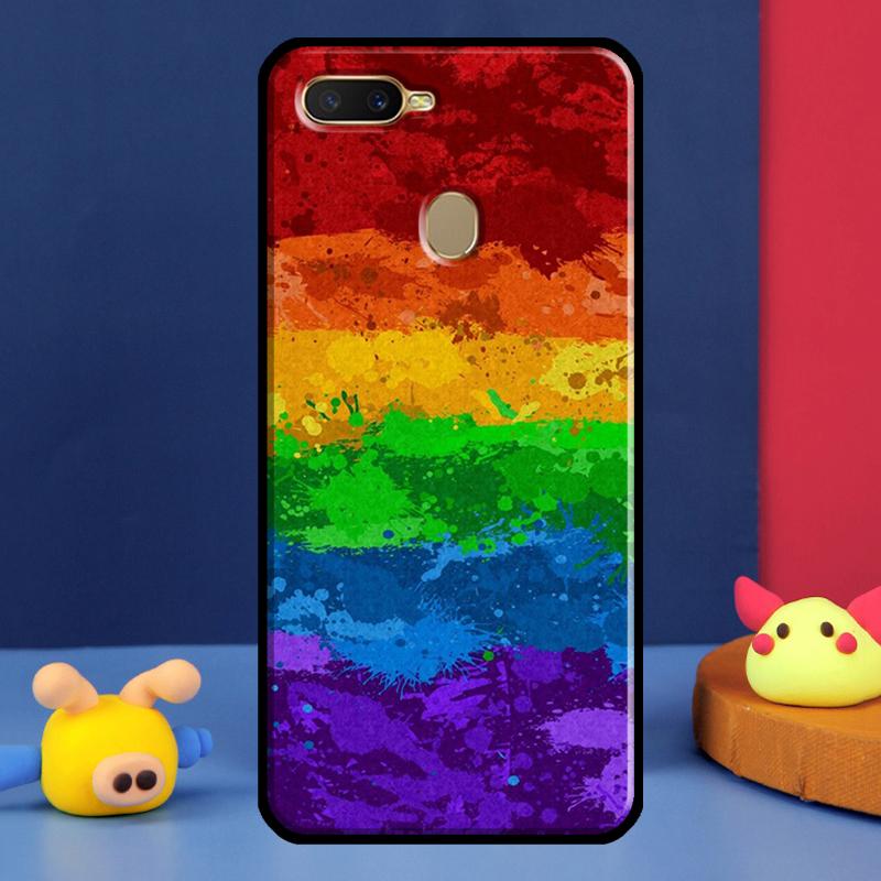 Gay Lesbian LGBT Rainbow Pride Case For Oppo A91 A5 A9 A16 A76 A96 A58 A78 A98 A52 A72 A74 A94 A54 S A57 A77 A15 A17 Cover