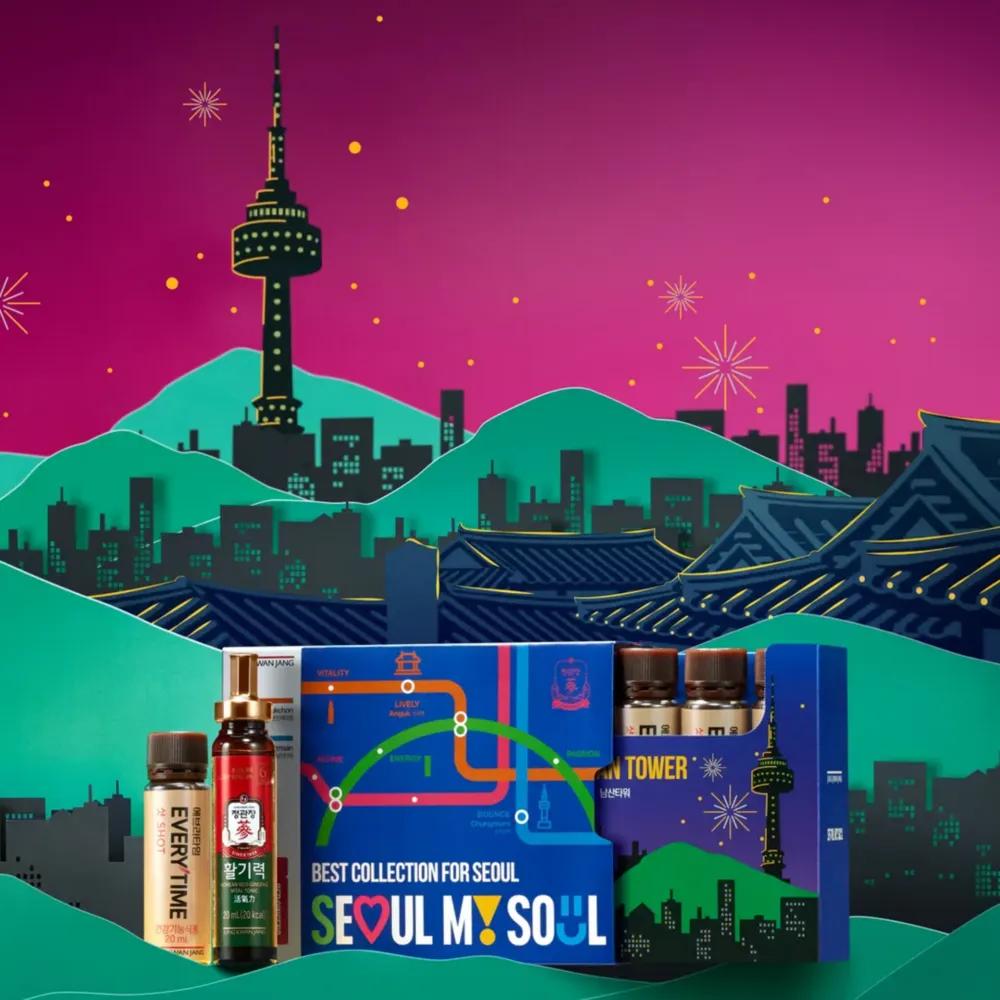 KGC Best Collection for Seoul (Everytime Shot 5 Vials+Korean Red Ginseng Vial Tonic 5 Vials)