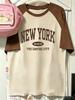 Fashion Brooklyn New York Streetwear T-shirts Women Girl 90s T Shirt Short Sleeve T Shirts 90S Women's Clothing Top Tee Summer