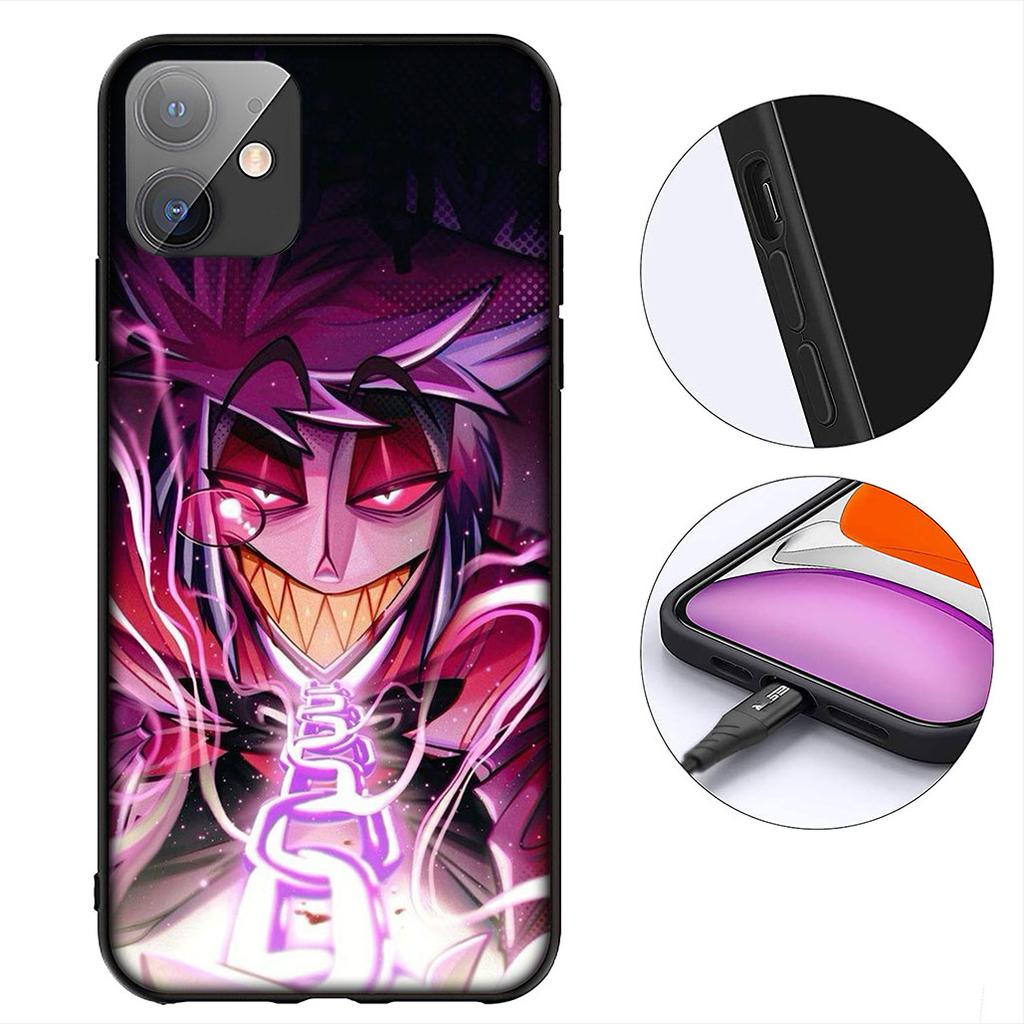 H-Hazbins Angel Hotels Charile Dust Alastor Handyhülle für Apple iPhone 12 13 Mini XS 11 Pro Max 7 8 Plus + XR 8+ X SE 2020 SE3