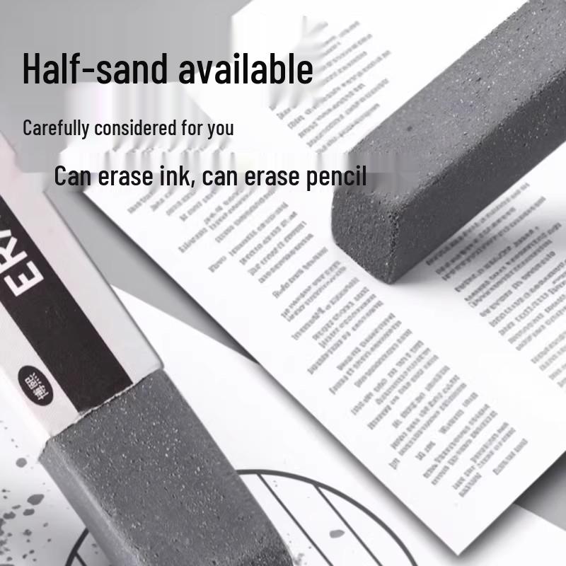 Erasable Dual-Use Pen & Frosted Eraser Combo: Fountain, Ballpoint, Gel, Pencil - No Marks, Perfect for Students & Exams