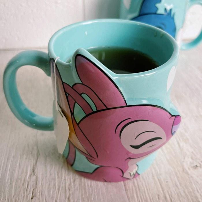 Sanart Disney Stitch Mug Pair 300ml SAN3390 06. Stitch & Angel 300ml