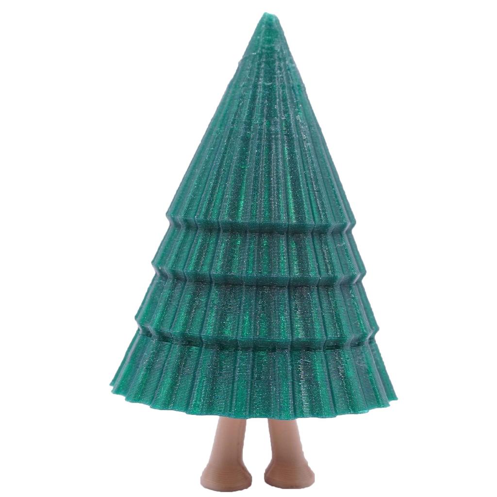 3D Printed Christmas Colorful Decorative Spring Christmas Tree Man Toy