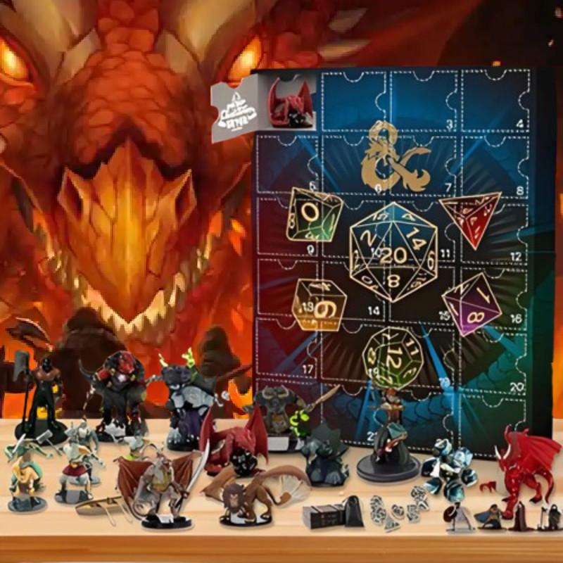 Dragons And Dungeons 24 Gifts Advent Calendar Blind Box Toy Decorative Figures