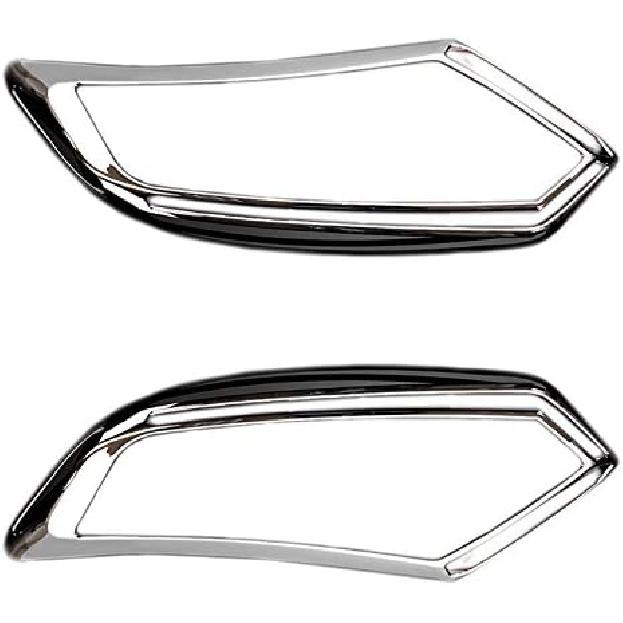 ITrims Car Accessories for Nissan Rogue X-Trail 2017-2021 Fog Light Lamp Cover Trim 4PCS ABS Chromed (Front & Rear Fog Light Cover)