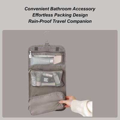 Travel Cosmetic Organizer Bag Toiletry Bag Hangable Pouch Portable Waterproof Organizer for Dorm Vanity Women Hotel Trip Home