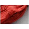Literarisches Retro-Kleid für Damen, hautfreundlich, große Größe, mit sieben Ärmeln, hohle, lockere Taille
