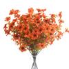 Autumn Orange Artificial Eucalyptus Bouquet, Fake Flowers for Home Garden Wedding Decor, Mother's Day Gift & Room Decoration