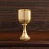 Glass Beverage Tumbler Cups Liquor Tumbler Copper Material for Wine Parties