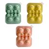 Bear Shape Ice Cube Mold 4-Cavity Silicone Ice Tray Easy Release