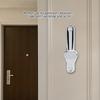 Modern Wall Mounted Coat Hook Bathroom Cloakroom Closet Clothes Rack Holder Hooks(Matte Chrome)