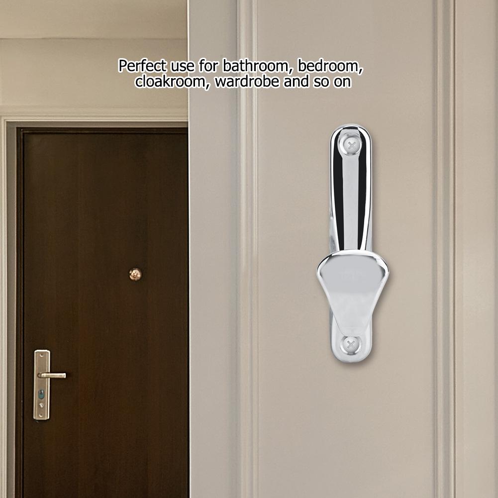 Modern Wall Mounted Coat Hook Bathroom Cloakroom Closet Clothes Rack Holder Hooks(Matte Chrome)
