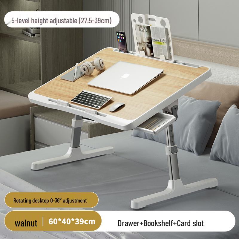 Adjustable Laptop and Reading Desk – Bedside Table for Study & Office