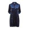 Yumi Womens/Ladies Crushed Velvet Roll Sleeve Tunic Dress