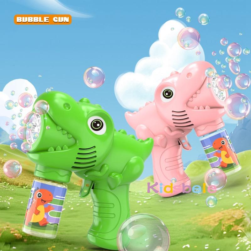 Kids Angel Dinosaur Bubble Gun Automatic Bubble Machine Electric Bubble Blower For Children Outdoor Summer Party Birthday Gift