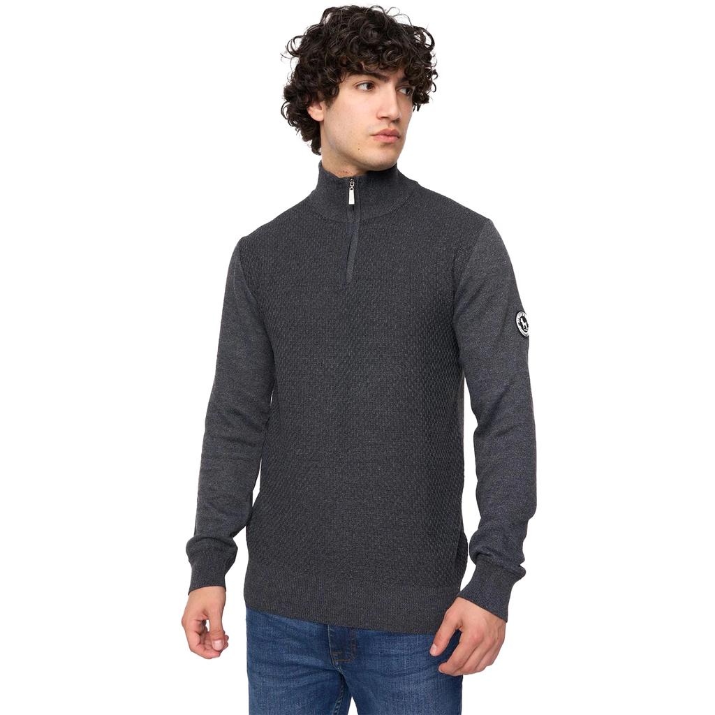 Bewley & Ritch Män Seymour Stickad Tratthals Pullover