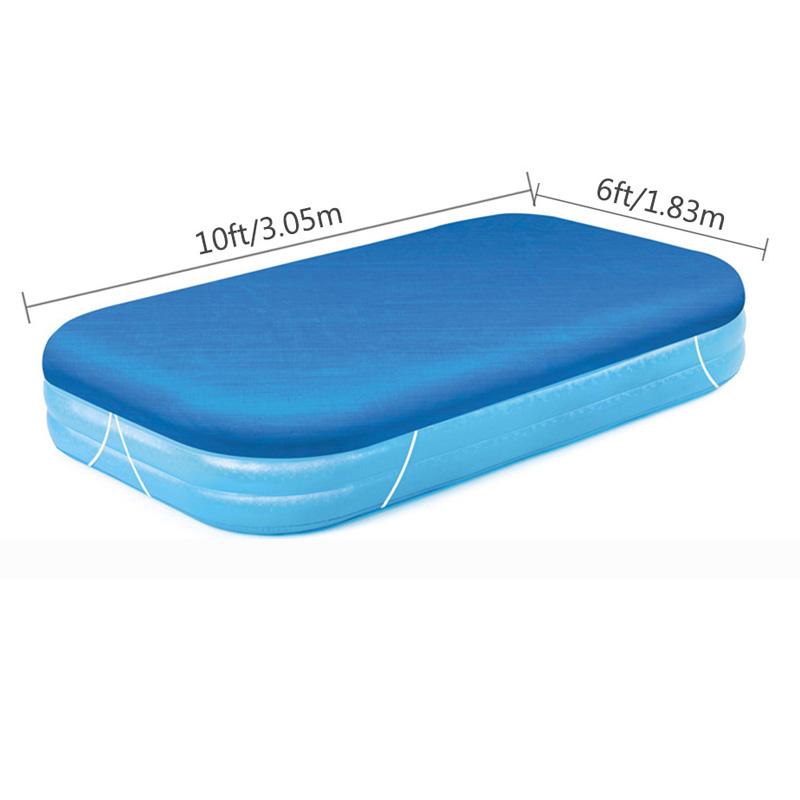 

Круглый чехол для бассейна из полиэтиленовой ткани, водонепроницаемый чехол от пыли и мусора, брезент, надувной бассейн, металлический каркас, прямоугольный протектор для бассейнов