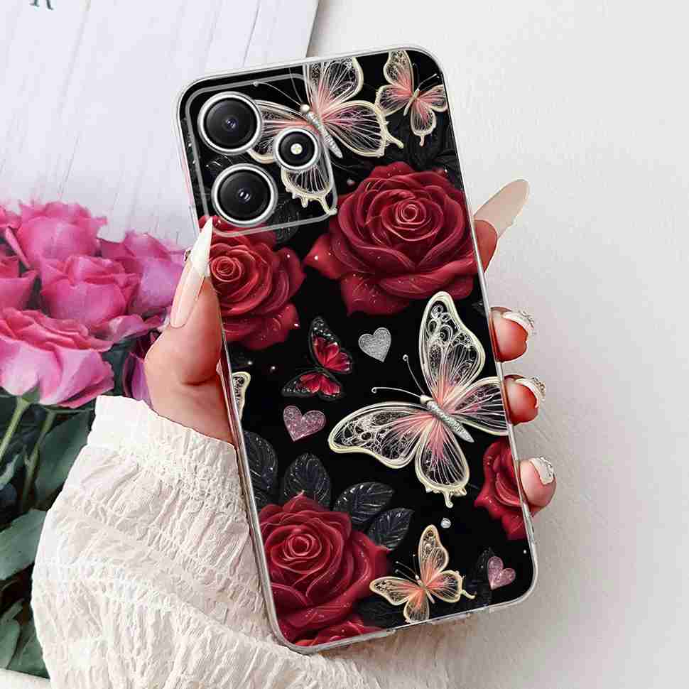For Xiaomi Redmi Note 12R 5G Case Summer Little Daisy Lemon Soft Silicone TPU Cases For Redmi Note12R NOTE12R 23076RA4BC Shell