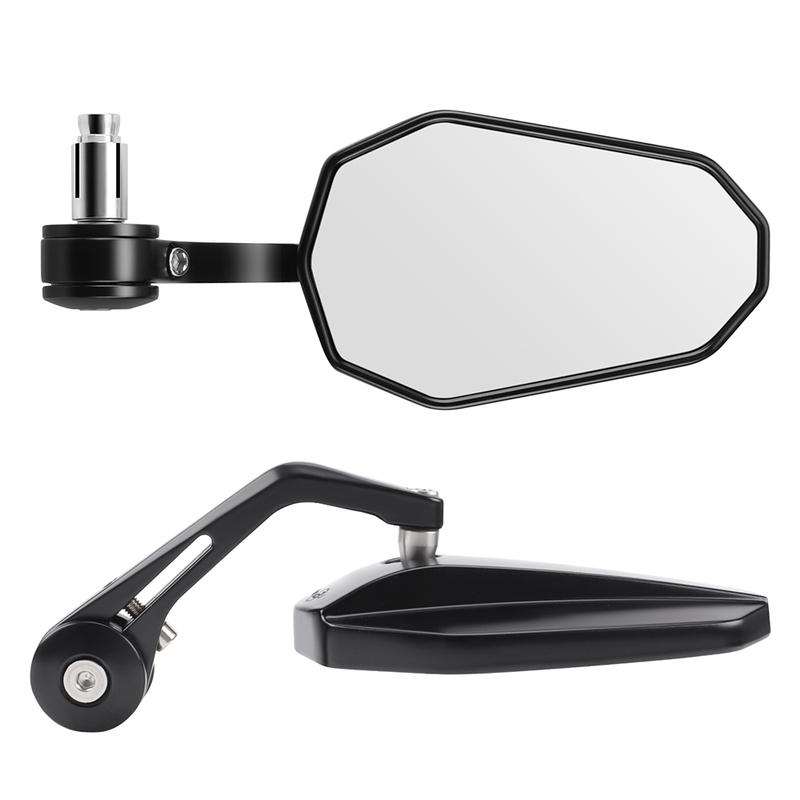 Motorcycle Handlebar End Mirror 360° Rotatable Handlebar Rearview Mirror For scooter ATV