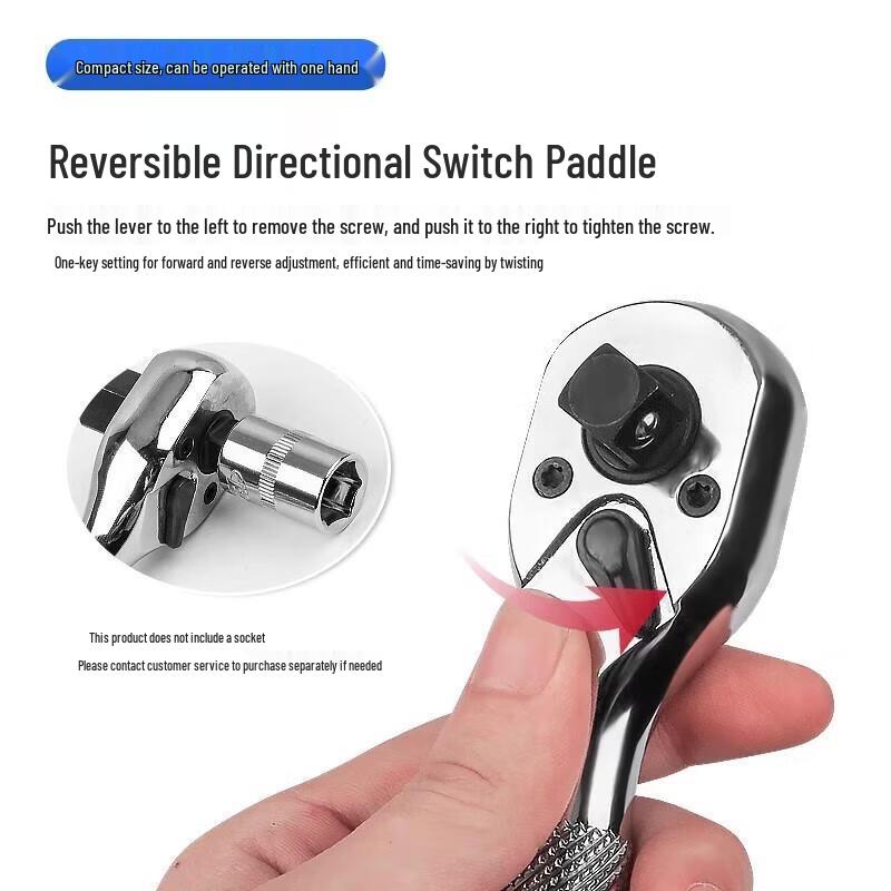 Double-Ended Quick Ratchet Wrench and Screwdriver Handle