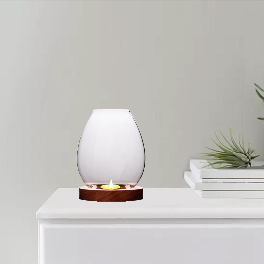 Buy Round Hollow Glass Candle Holders Tealight Candlesticks Home Office