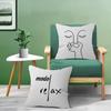 Abstract Humour Bad Smell Funny Cushion Cover Inches Farmhouse Decor Home Throw Pillow Covers for Couch Decorations