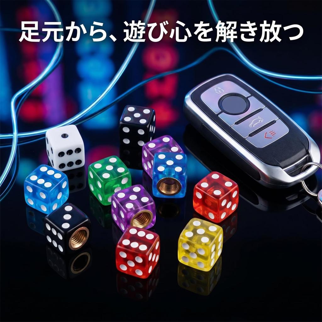 Mipcase Dice Tire Valve Stem Cap 14 Pieces Dice Style