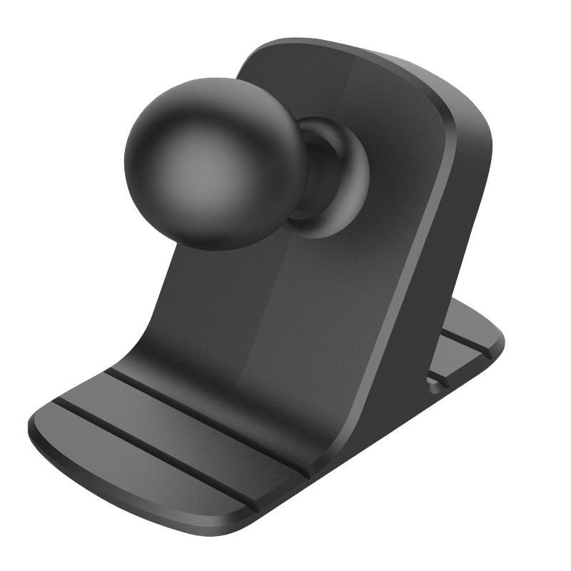Universal Adhesive Car Phone Holder with Extended Rod and 17mm Ball Head for Curved Surfaces