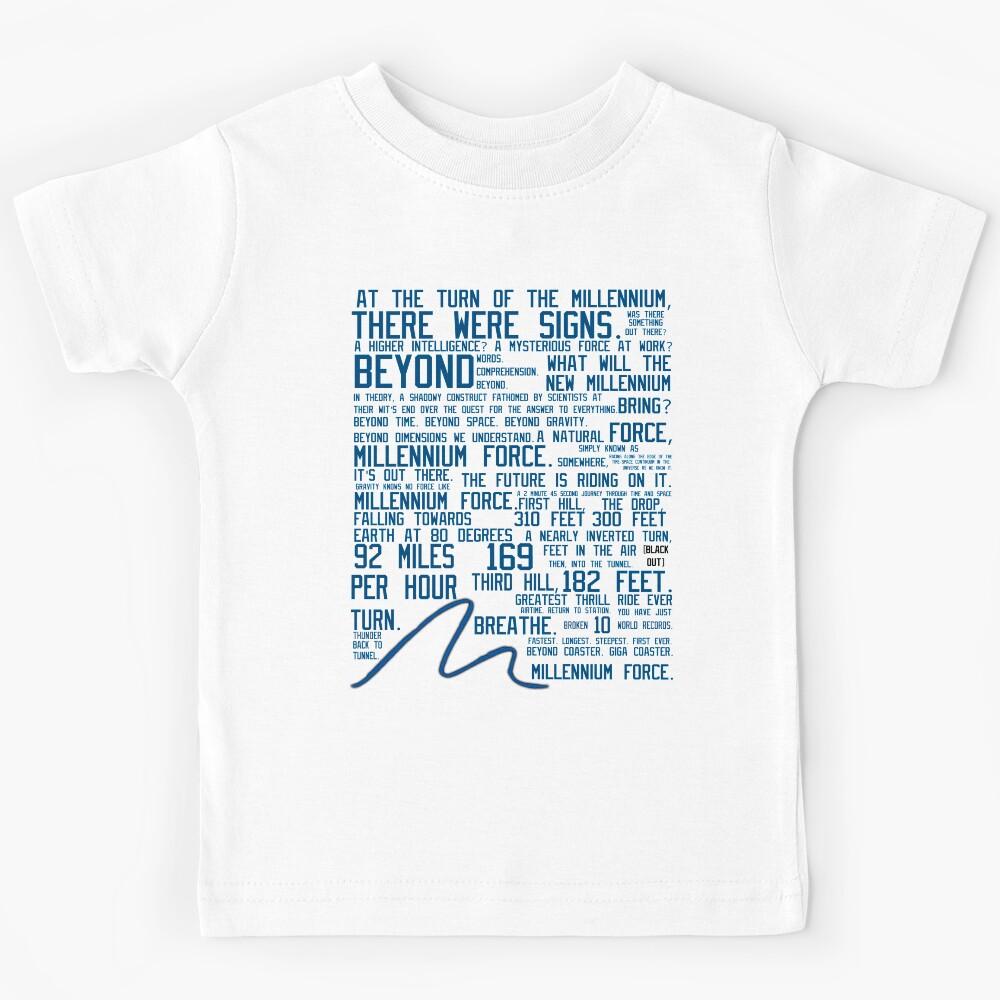 Millennium Force Shirt Advertisement  Kids T-Shirt 110