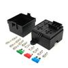 DC12V/24V Auto Car Truck 3 Way Fuse Holder Relay Holder Circuit Fuse Relay Holder 4-Pin or 5-Pin 40A 80A Relays