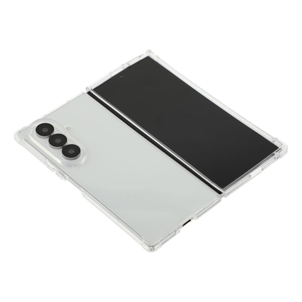 For Samsung Galaxy Z Fold7 5G Case Crystal Clear TPU Phone Cover with Reinforced Corner