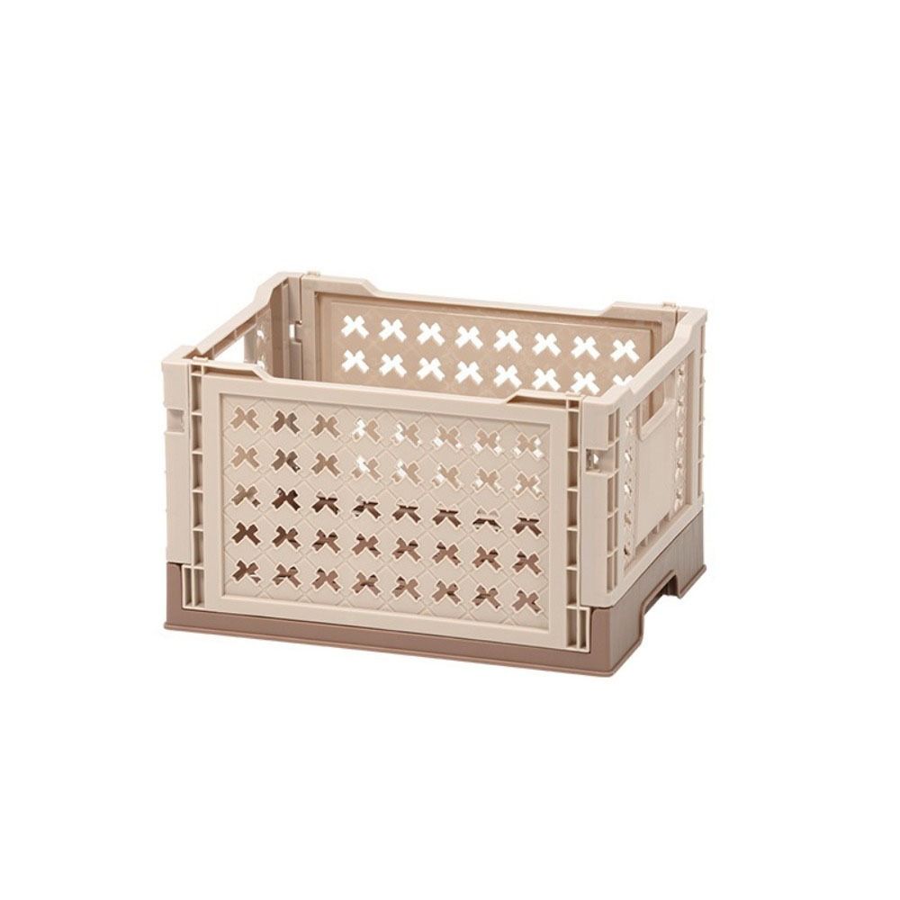 6 Colors Foldable Storage Basket Collapsible Folding Toy Box Plastic Crate Box  Kitchen
