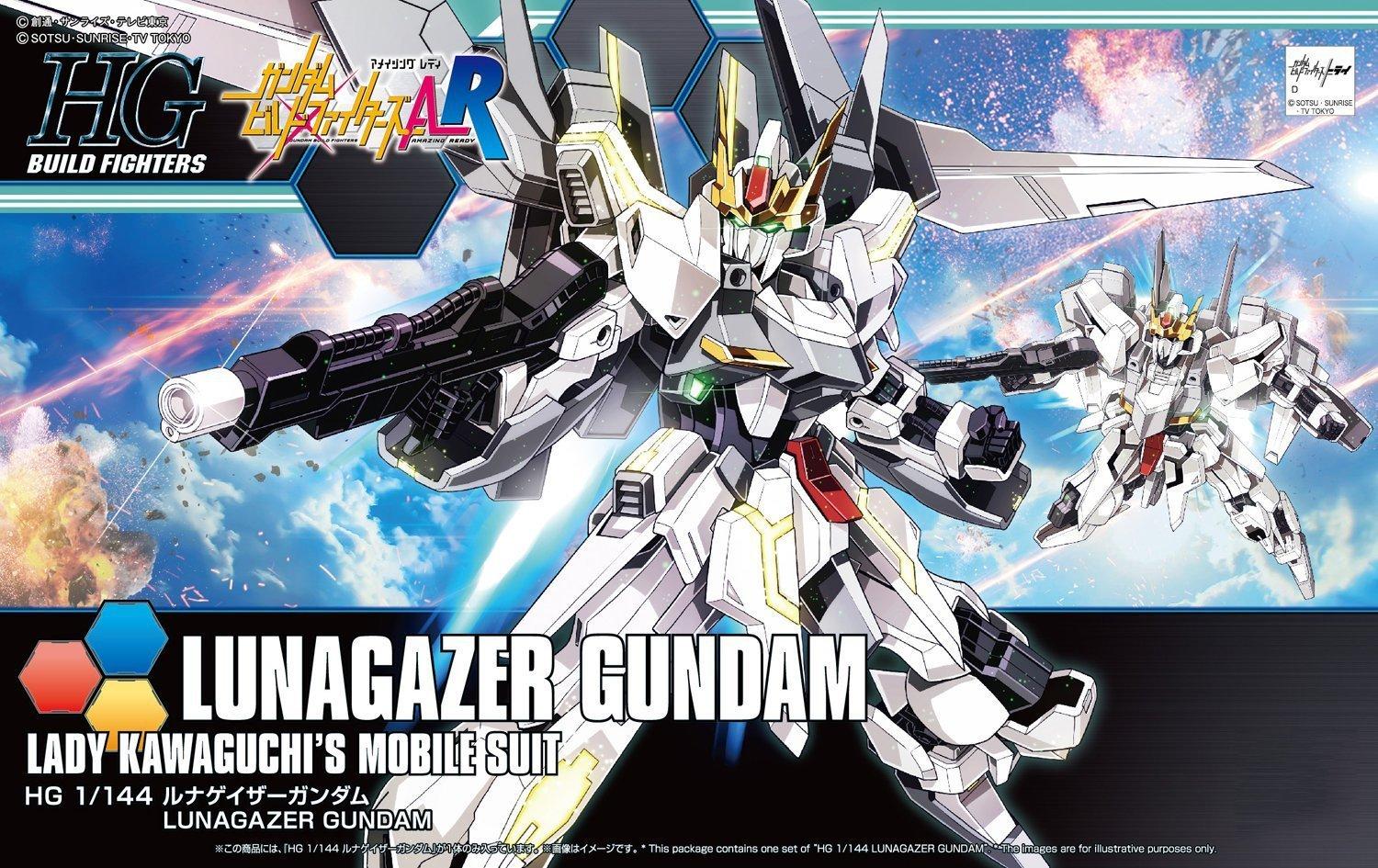 

HGBF Gundam Build Fighters AR Lunagazer Gundam scale plastic model 1/144 pre-colored