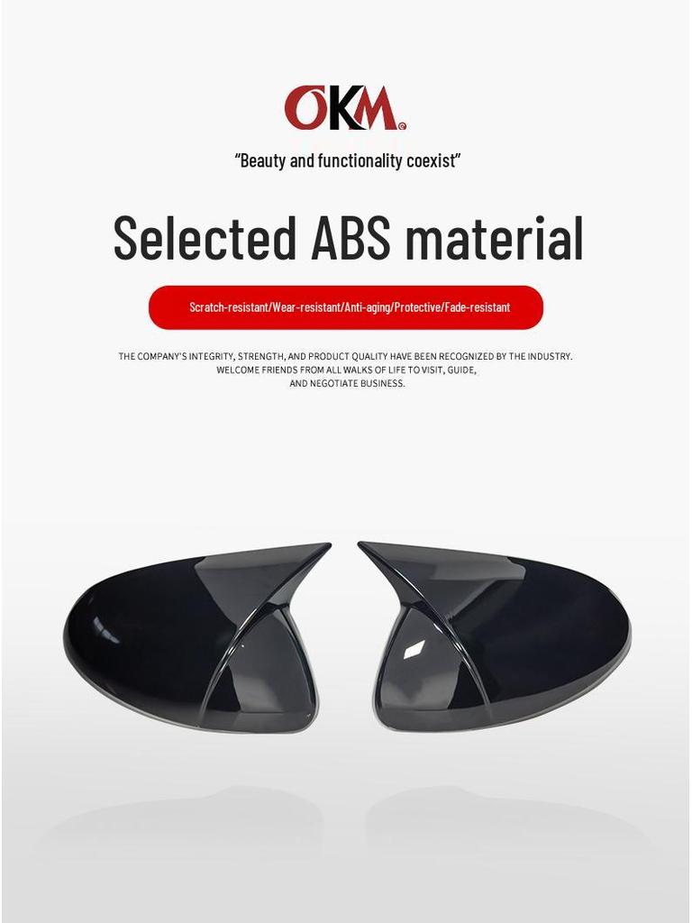 Car Rearview Mirror Housing for 2008-2016 Volkswagen Tiguan Bull-Horn Modification (MK1)