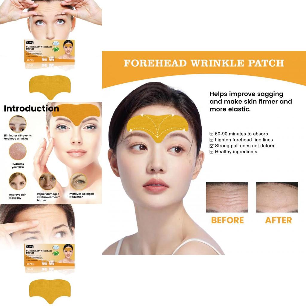 Bupy Forehead Wrinkle Patches Anti-aging Firming Skin Treatment For All Skin Types