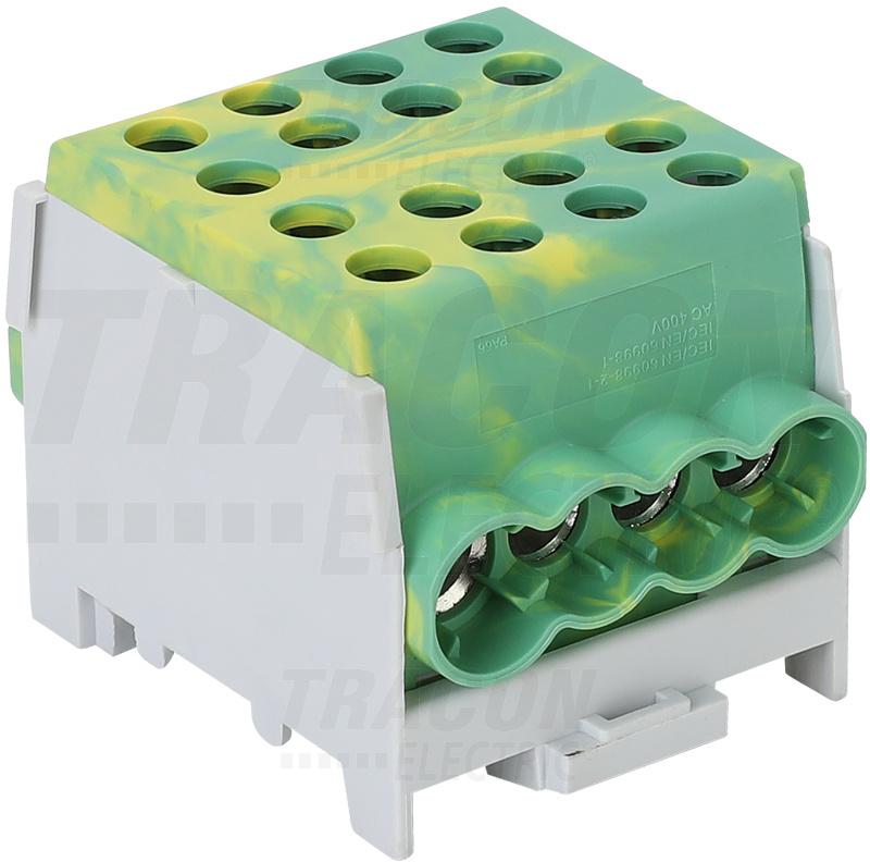 Compact Busbar Connector, Green-Yellow 6-35Mm2 125A