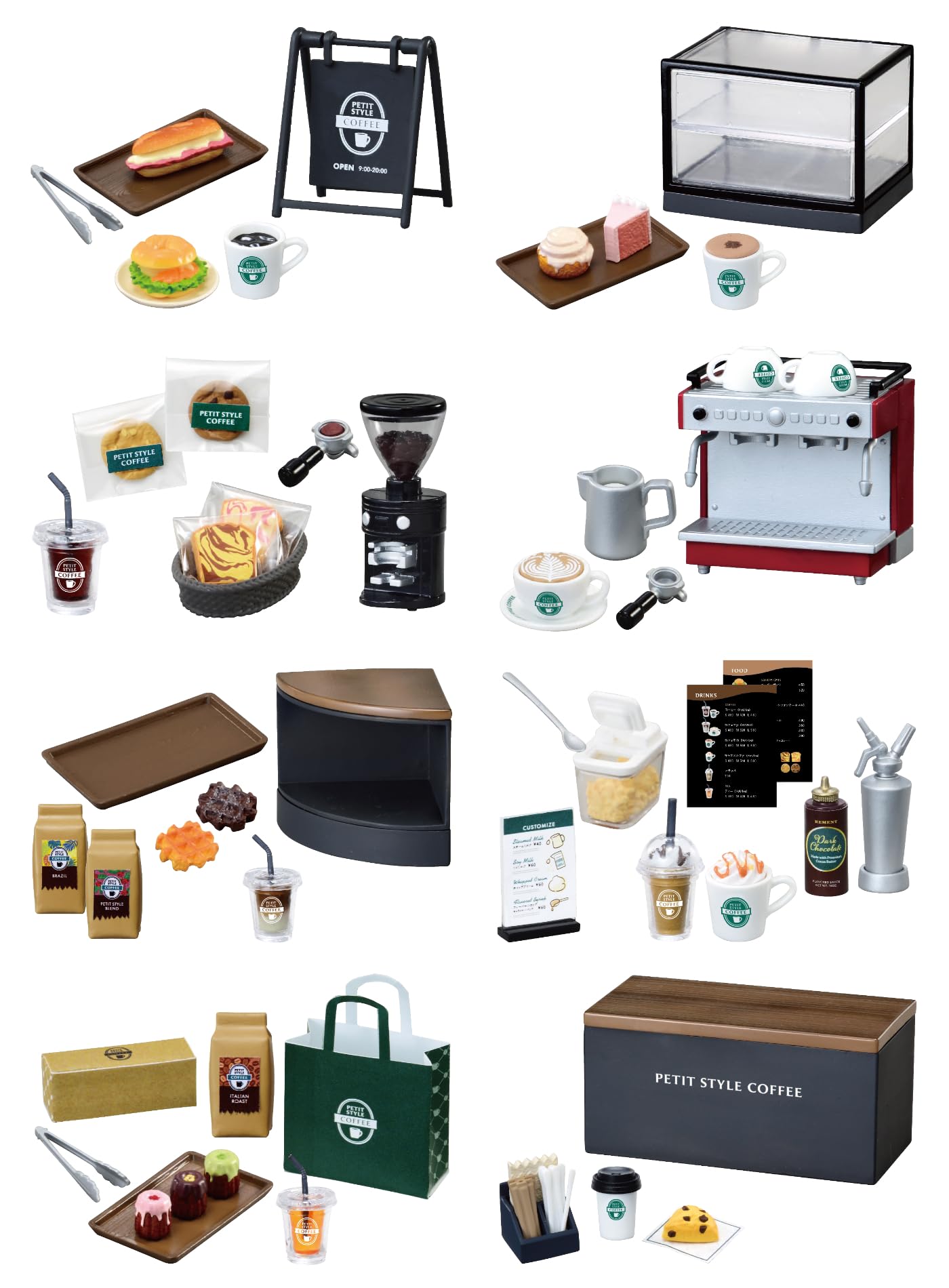 

Серия Petit Sample PETIT STYLE COFFEE 1 КОРОБКА В115мм х Ш70мм х Г50мм ПВХ Re-Ment