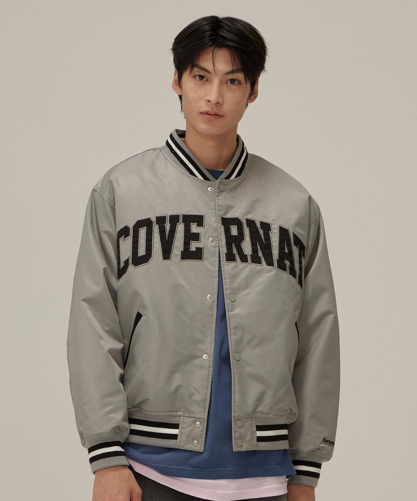 Covernat Arch Logo Satin Varsity Grey