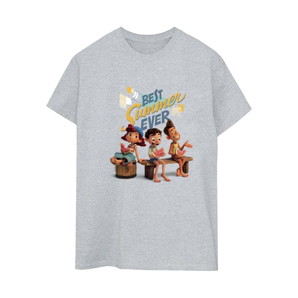 Disney Womens/Ladies Luca Best Summer Ever Cotton Boyfriend T-Shirt
