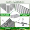 Galvanized Raised Garden Bed Kit Outdoor Patio 8x4x2ft Large Rectangular Metal Planter Boxes Deep Root Box Planter for Gardenin