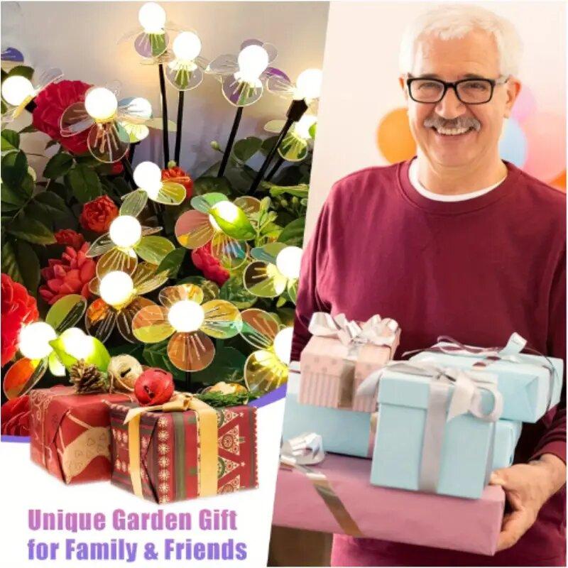 1PC Solar Firefly Flower LED Lights,Outdoor Waterproof 2 Modes Decoration Lamp,Landscape Lighting For Garden,Lawn,Patio,Pathway