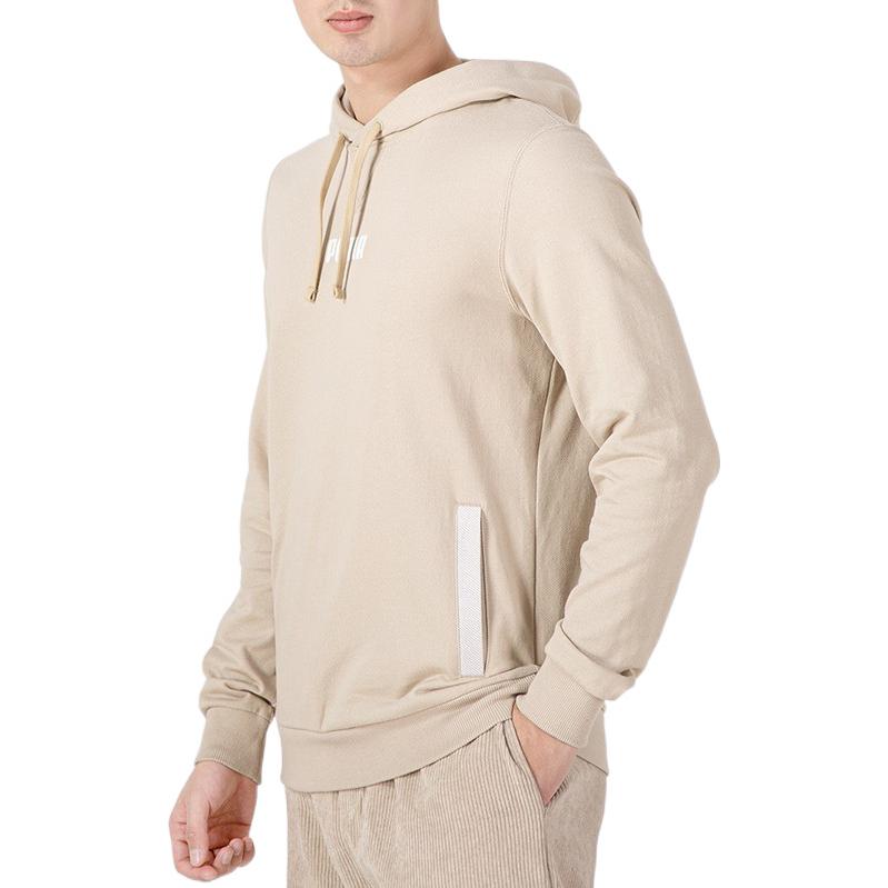 Puma Solid Color Pullover Hoodie Men Tops Off-White 849584-64