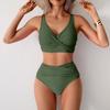 2026 New European Style High Waist Bikini, Sexy Separated Swimwear Set for Women