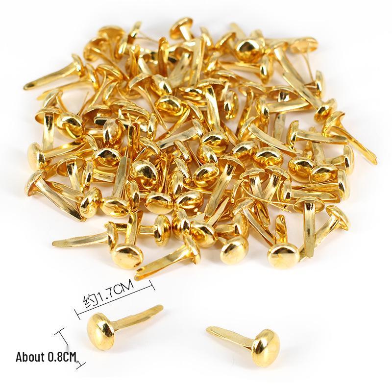 8x17mm Two-Legged Round Colored Rivets for Children's DIY Crafts
