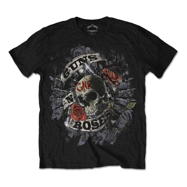 Camiseta Masculina Firepower Slim Fit Guns N Roses Gg Preta M