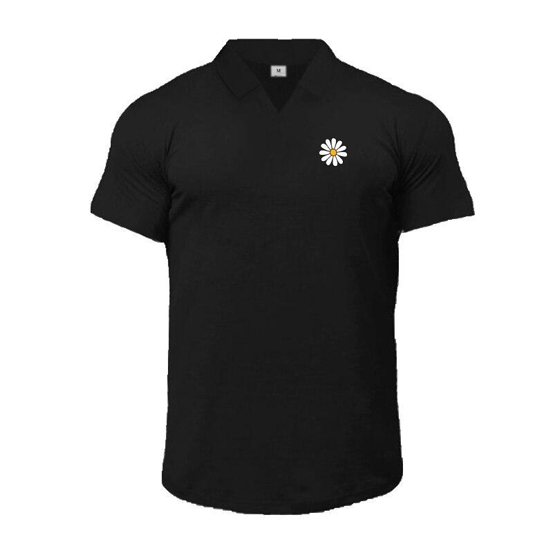 Do The Work  Muscleguys Summer Fashion Comfortable Gym Sports Casual Printed Cotton Turn-Down Collar Slim Fit Polo Shirt for Men
