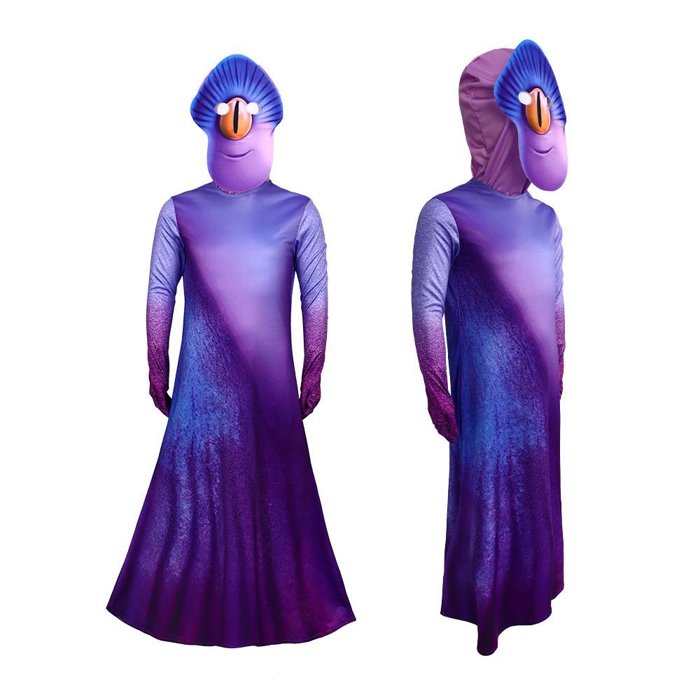 Versatile And Eye-catching Blue Alien Cosplay Outfit For Kids Suitable For Halloween And Performances